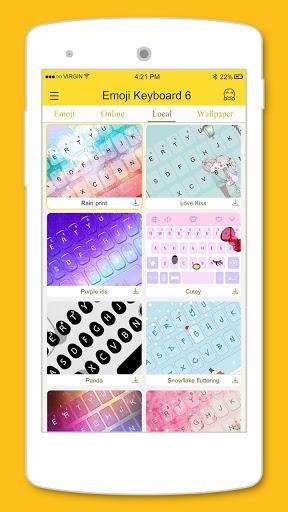 Emoji Keyboard ۶ - عکس برنامه موبایلی اندروید