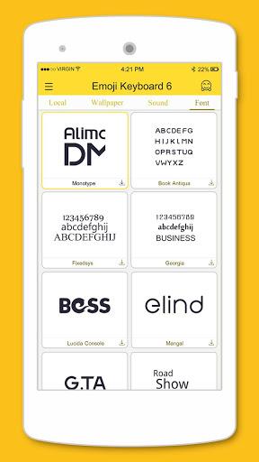 Emoji Keyboard ۶ - عکس برنامه موبایلی اندروید