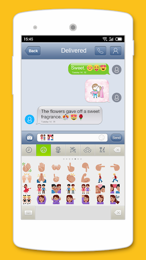 Emoji Keyboard ۶ - عکس برنامه موبایلی اندروید