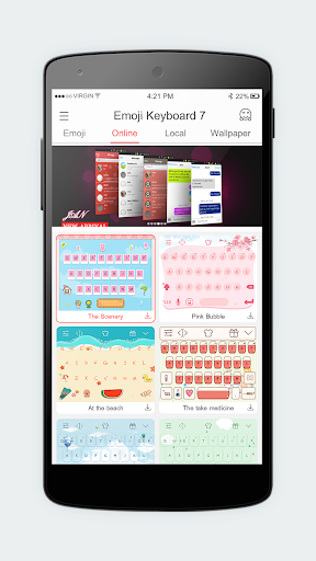 Emoji Keyboard ۷ - Cute Sticke - عکس برنامه موبایلی اندروید