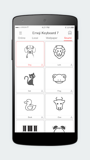 Emoji Keyboard ۷ - Cute Sticke - عکس برنامه موبایلی اندروید