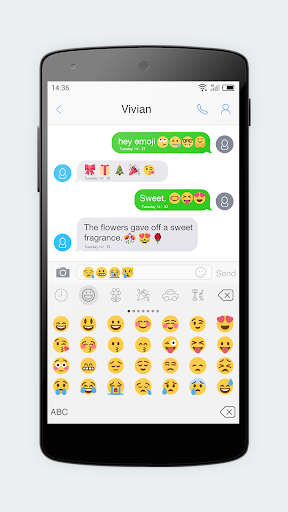 Emoji Keyboard ۷ - Cute Sticke - عکس برنامه موبایلی اندروید