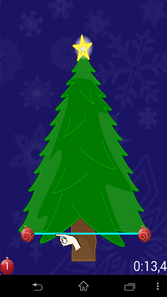 Christmas Tree puzzle - Gameplay image of android game