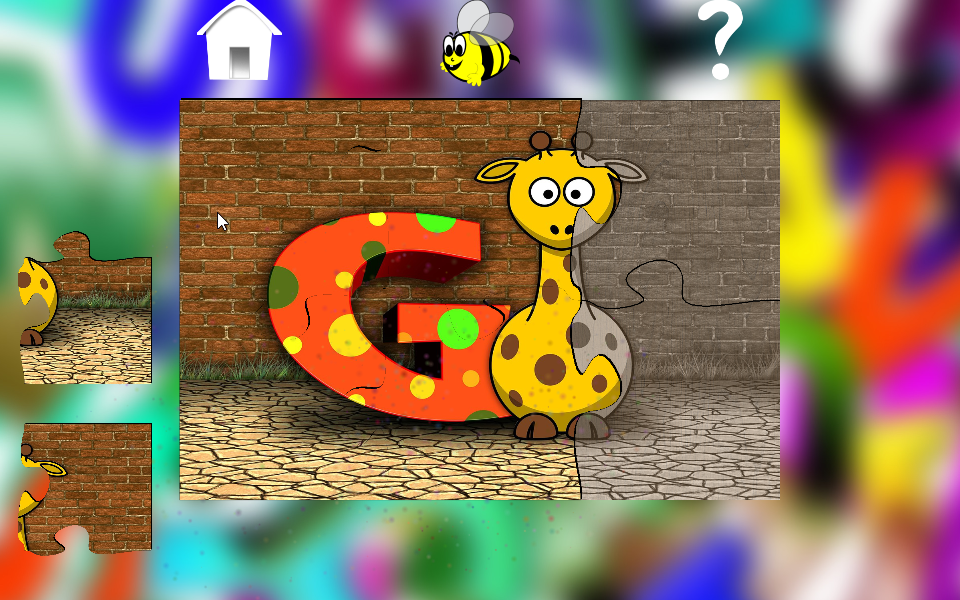 ABC Jigsaw Puzzles for Kids - Image screenshot of android app