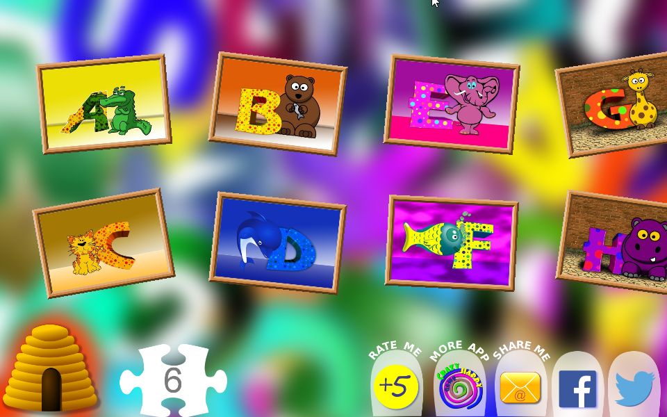 ABC Jigsaw Puzzles for Kids - Image screenshot of android app