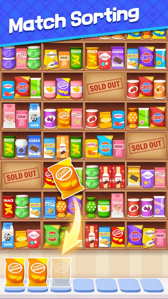 Super Sort Mania: Goods Puzzle - Gameplay image of android game