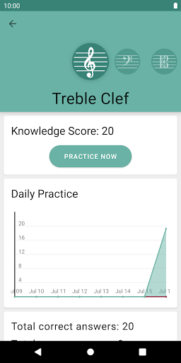 Clefs: Music Reading Trainer - Image screenshot of android app