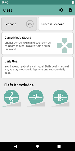 Clefs: Music Reading Trainer - عکس برنامه موبایلی اندروید