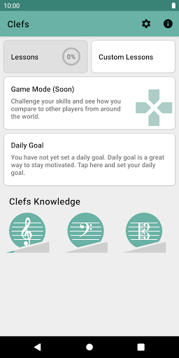 Clefs: Music Reading Trainer - Image screenshot of android app