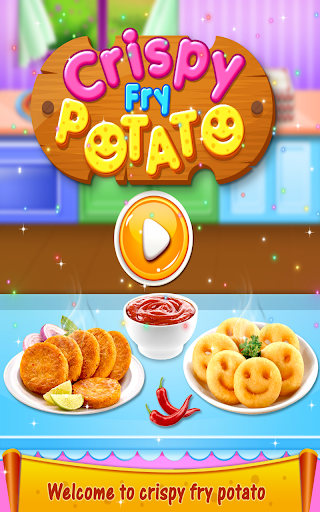 Crispy Fry Potato Cooking Game - Gameplay image of android game