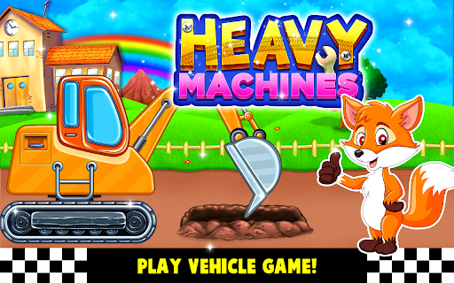 Heavy Machines - Kids Builder - عکس برنامه موبایلی اندروید