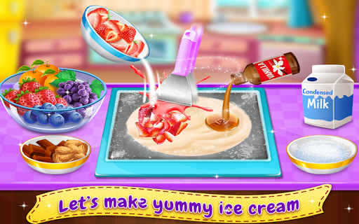 Ice Cream Roll - Stir-fried - Gameplay image of android game