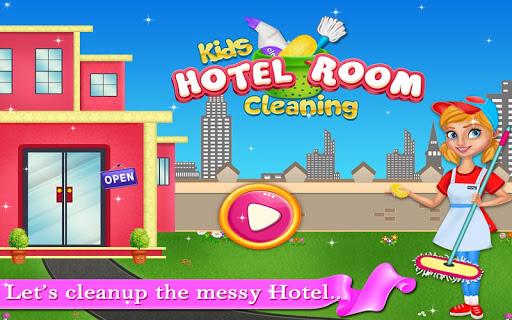 Kids Hotel Room Cleaning game - Gameplay image of android game