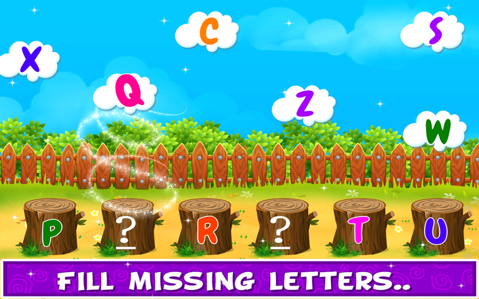 Kids Letters Learning Game - Gameplay image of android game