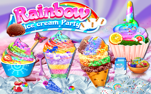 Rainbow Ice Cream Party - عکس بازی موبایلی اندروید