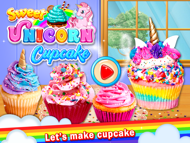 Sweet Unicorn Cupcake Maker - Gameplay image of android game