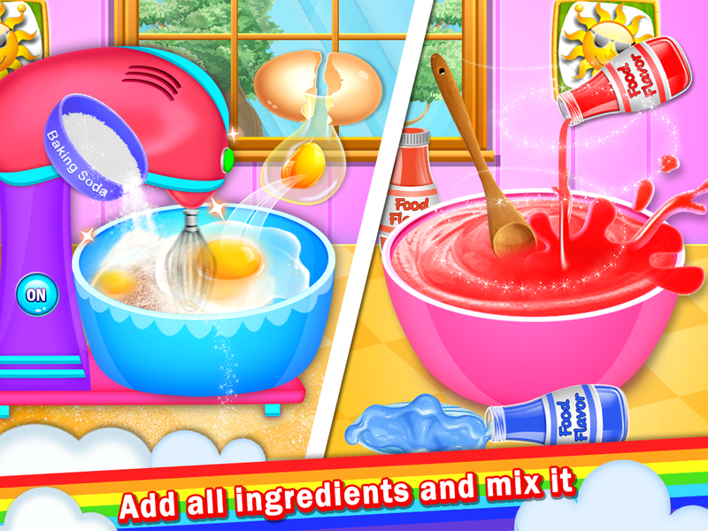 Sweet Unicorn Cupcake Maker - Gameplay image of android game