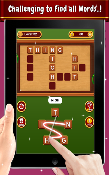 Word Cross Connect Puzzle Game - Gameplay image of android game