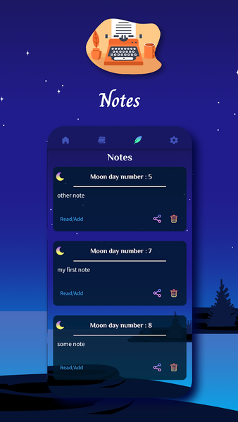 Lunar Calendar – Moon Calendar - عکس برنامه موبایلی اندروید