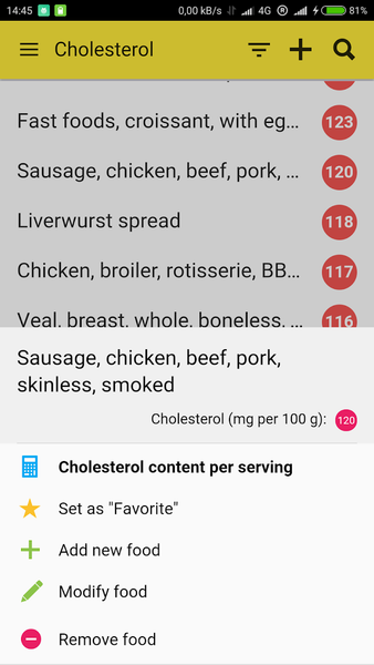 My Heartlet: BP & Cholesterol - Image screenshot of android app