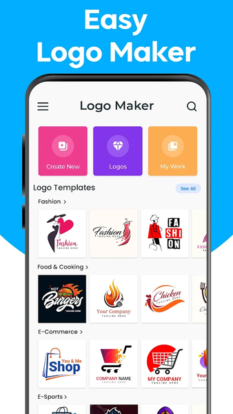Logo Maker and Logo Creator - عکس برنامه موبایلی اندروید