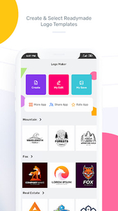 Logo Maker - Free Graphic Design & Logo Templates – ساخت لوگو - عکس برنامه موبایلی اندروید