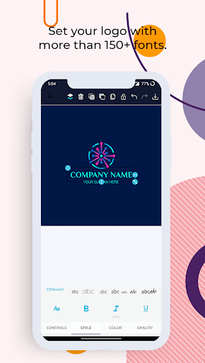 logo maker - logo design maker - عکس برنامه موبایلی اندروید