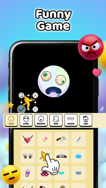 Emoji Maker: Fun DIY Sticker - Gameplay image of android game