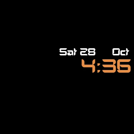 Digital Watch Face CRC080 - Image screenshot of android app