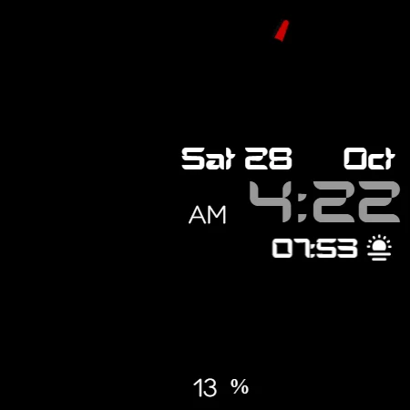 Digital Watch Face CRC080 - Image screenshot of android app