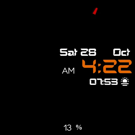 Digital Watch Face CRC080 - Image screenshot of android app