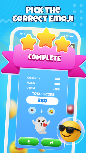 Merge Emoji - Crazy Mix - عکس برنامه موبایلی اندروید