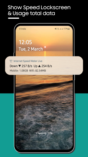 Internet Speed Meter Live - Image screenshot of android app