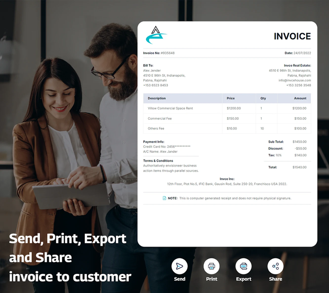 Quick Invoice Maker - Estimate - Image screenshot of android app