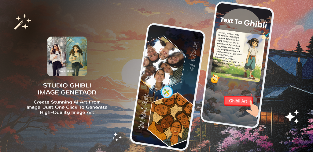 Studio Ghibli: AI Art Creator - عکس برنامه موبایلی اندروید