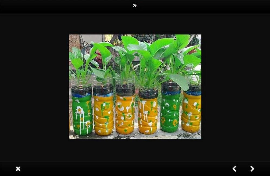 creative flower pots from used - عکس برنامه موبایلی اندروید