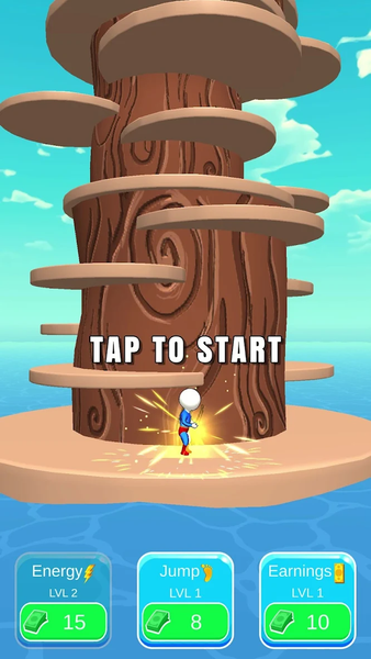 Jump Up 3D - Gameplay image of android game