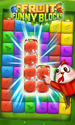 Fruit Funny Blocks: farm cubes - Gameplay image of android game