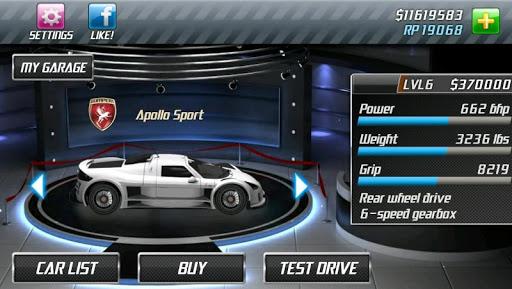 Drag Racing - Gameplay image of android game