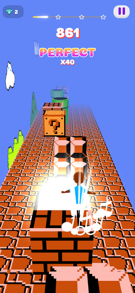 Melody Run - Cute Popcat Music - عکس بازی موبایلی اندروید