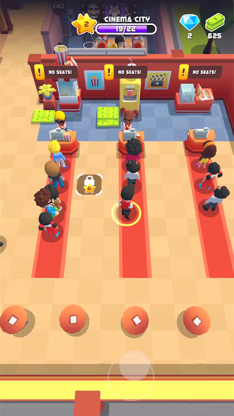 Cinema World - Idle Tycoon - Gameplay image of android game