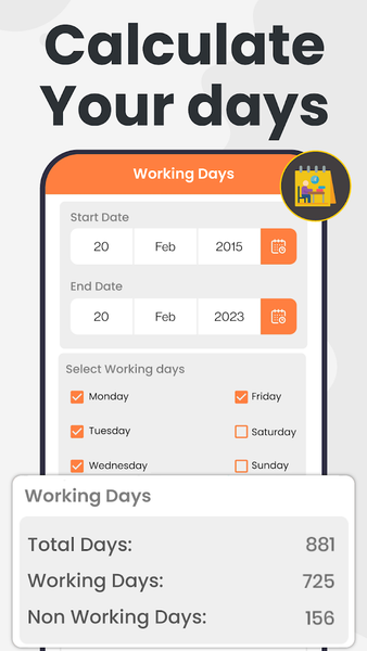 Age Calculator - Date of Birth - عکس برنامه موبایلی اندروید