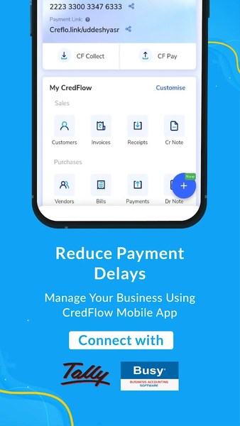 CredFlow- Tally/Busy on mobile - عکس برنامه موبایلی اندروید