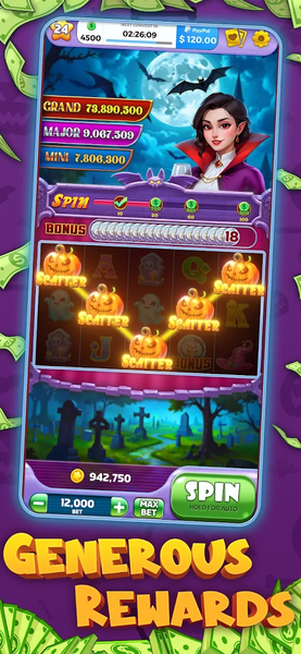 Pumpkin Bonanza: Slots & Win - Gameplay image of android game