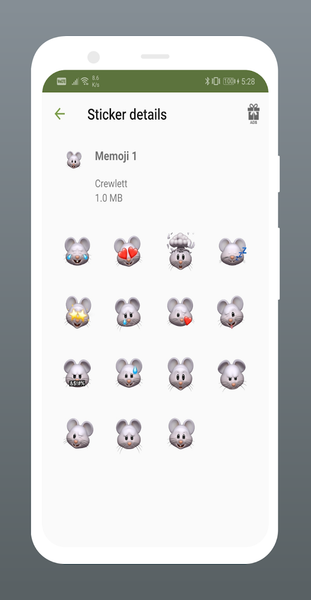 Memoji Cartoon Stickers for Wh - Image screenshot of android app