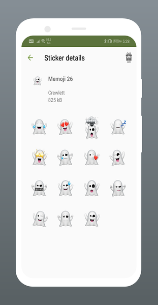 Memoji Cartoon Stickers for Wh - Image screenshot of android app
