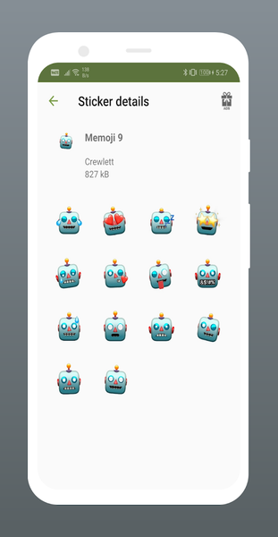 Memoji Cartoon Stickers for Wh - Image screenshot of android app