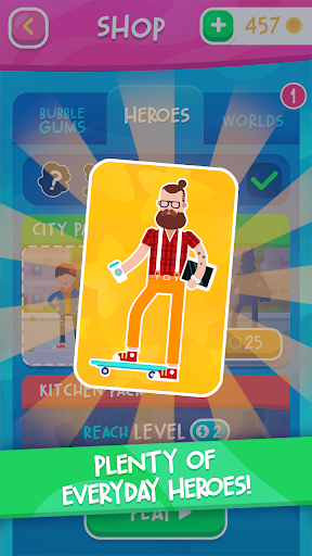 Bubblegum Hero - Gameplay image of android game