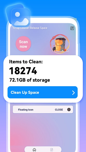 Crisp Cleaner:Release Space - Image screenshot of android app