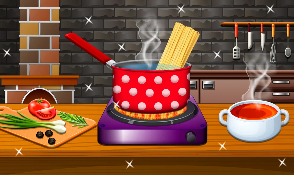 Crispy Noodles Cooking Game - Gameplay image of android game